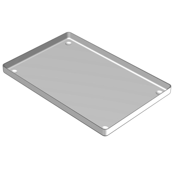 BANDEJA DE ALUMINIO GRIS – Vassoio clinico 18x28cm Nichrominox