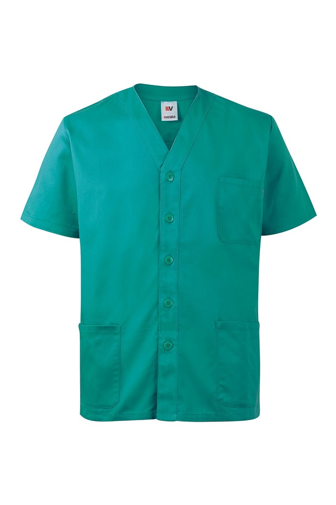 CAMISOLA PIJAMA BOTONES 535209 – Casaca médica verde VELILLA