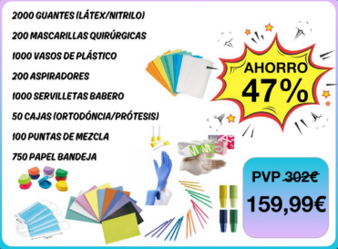Pack Desechables Súper Ahorro – Kit consumibles básicos clínica Prodentalia