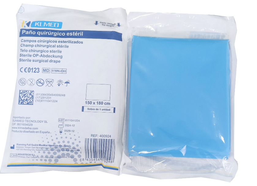 Paño quirúrgico estéril Klmed – Paño absorbente