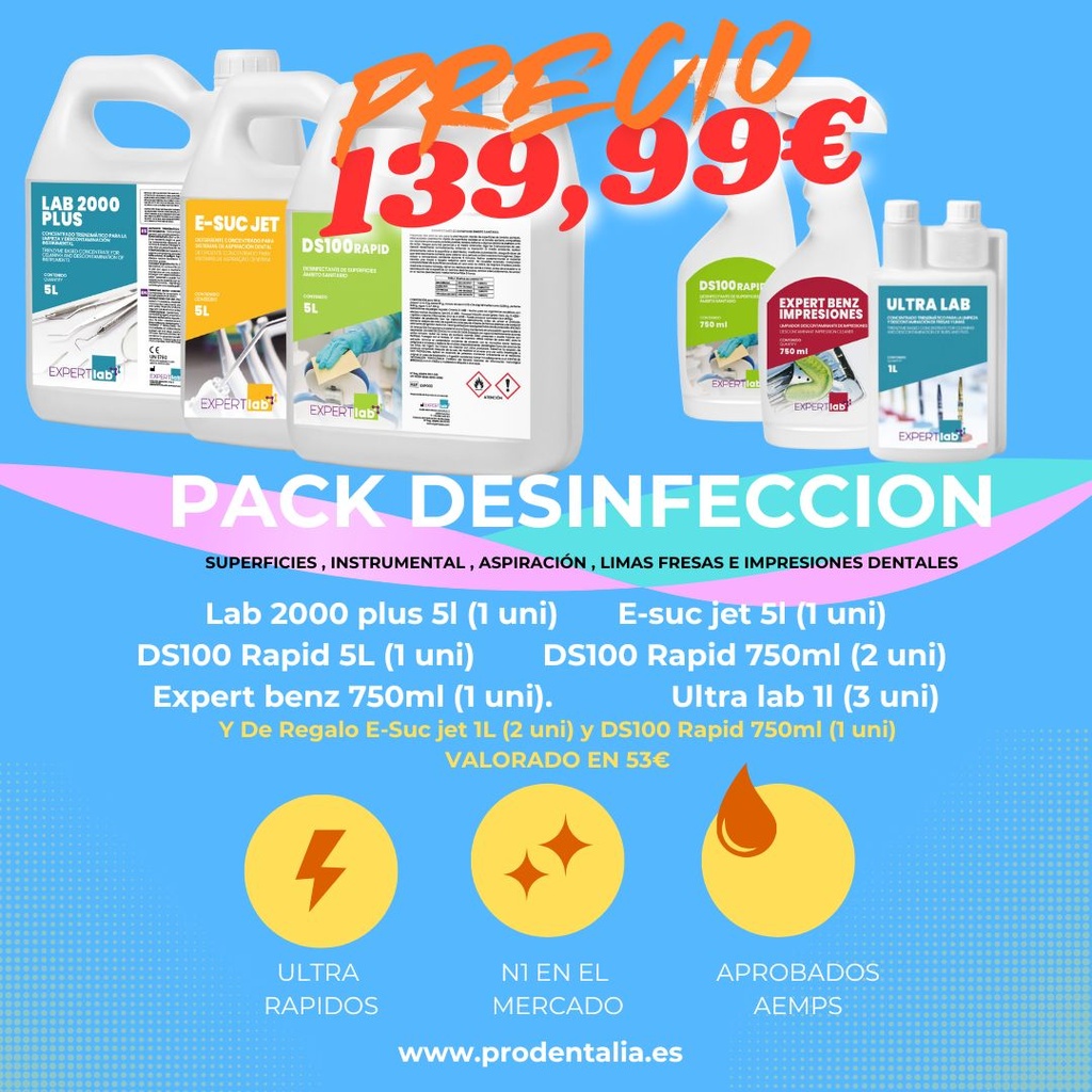 Pack Desinfeccion Total – Átfogó fertőtlenítő készlet