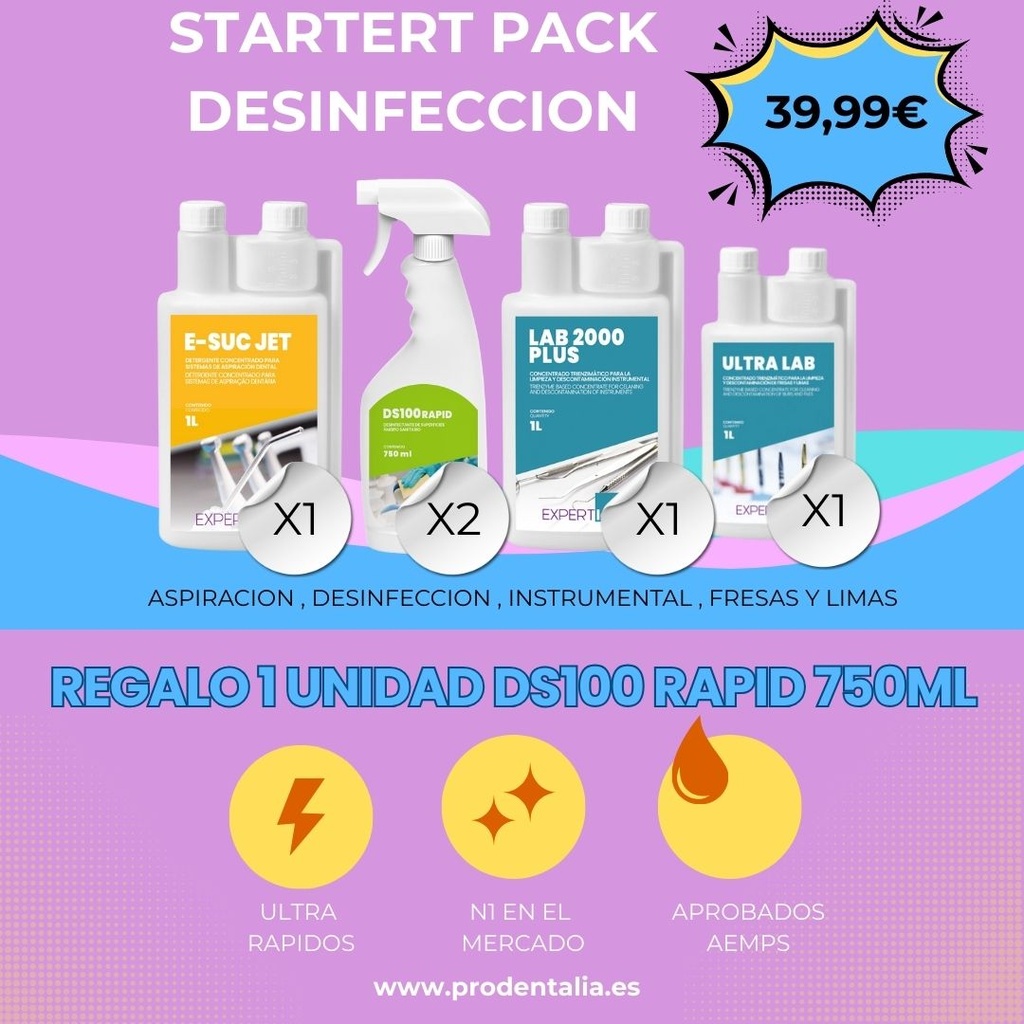 STARTER PACK DESINFECCION – Kit professionale per igiene clinica
