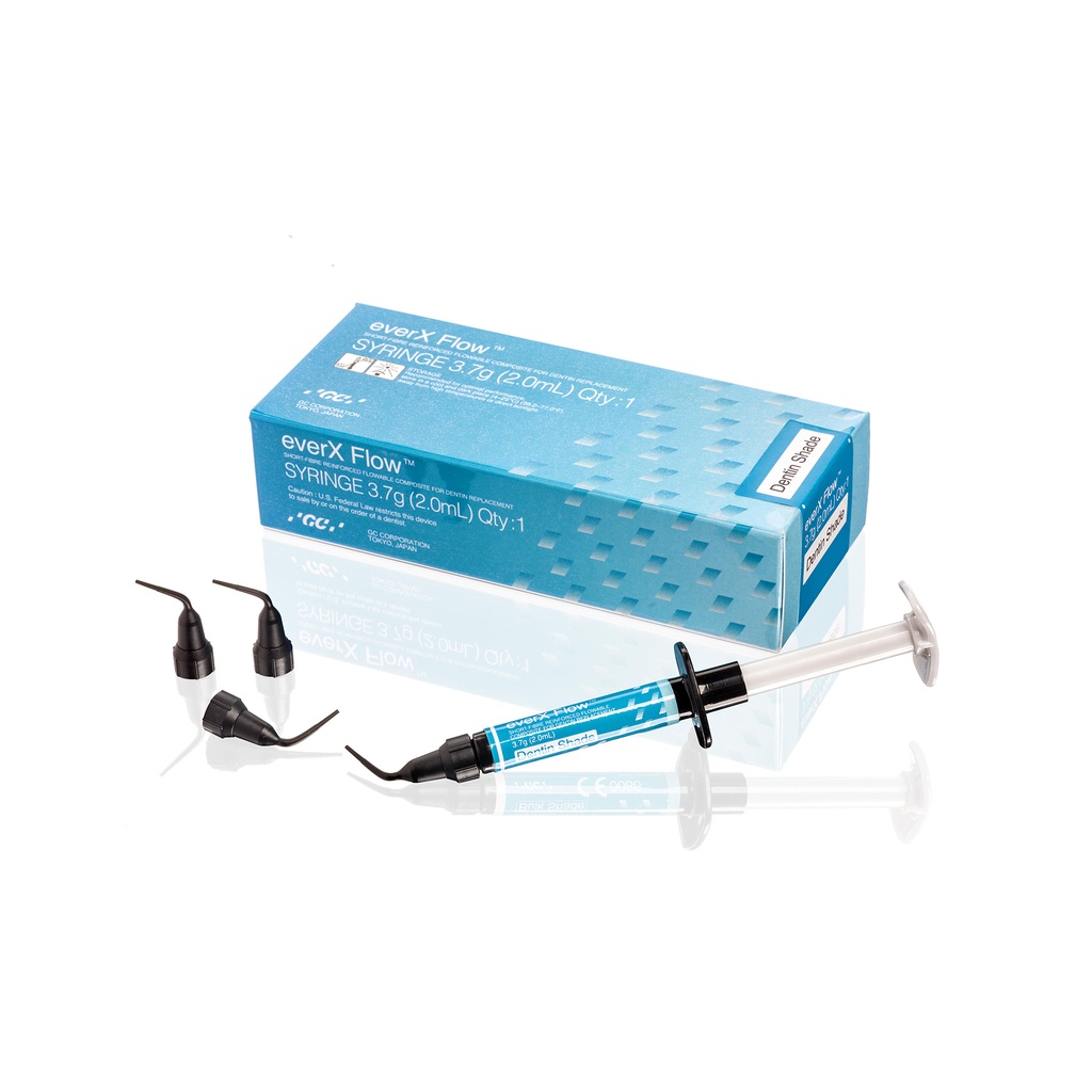 EVERX FLOW Dentina – Composite fluido reforzado con fibras GC 2ml