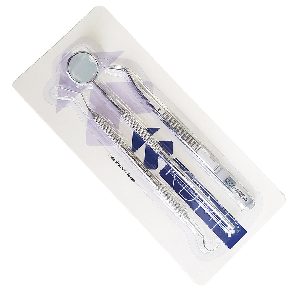 SET DE INSTRUMENTAL KDM – Kit d'exploration et diagnostic inox