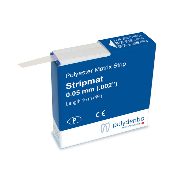 TIRAS STRIPMAT MATRIZ ACETATO POLYDENTIA – Bandes matrices 8mm