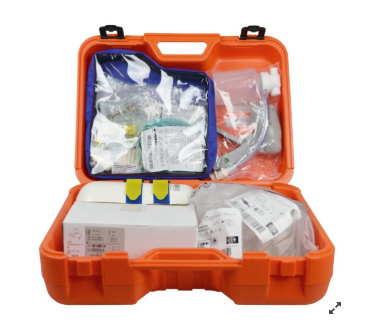 Maletin Oxigenoterapia con aspiracion manual – Sürgősségi készlet, VARIOS