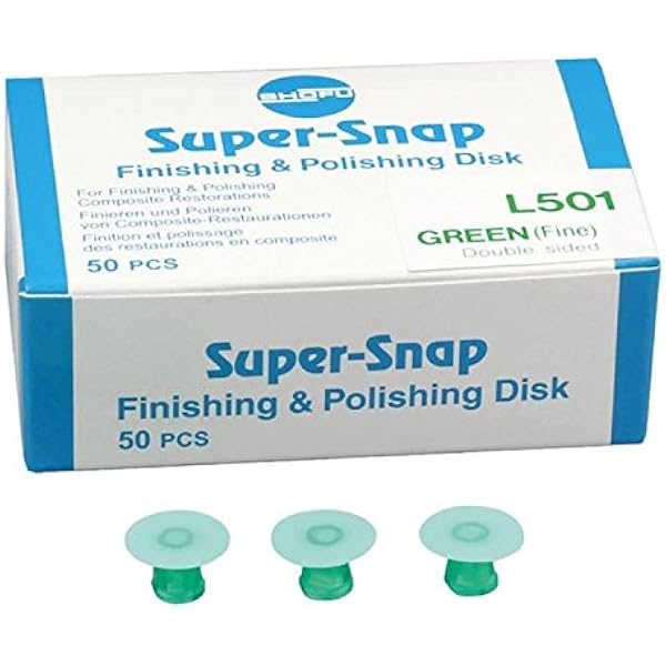 DISCOS DE PULIDO SUPER SNAP – Disques polissage composite, grain fin, SHOFU