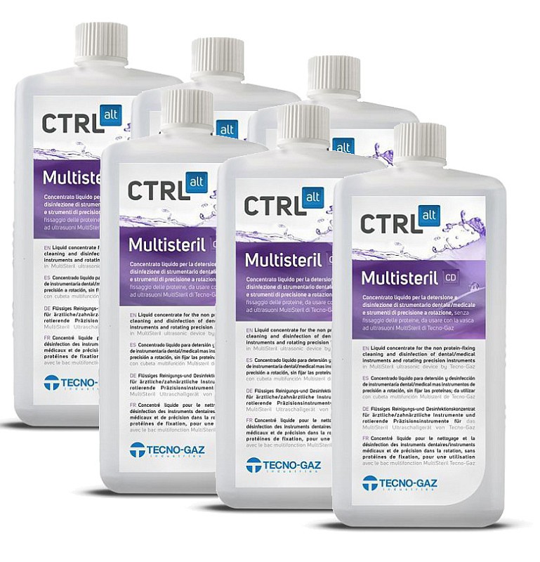 Líquido Multisteril CD Ctrl+Alt – Disinfettante per strumenti, TECNO-GAZ, 6x1L