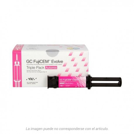 FUJI CEM EVOLVE TRIPLE PACK GC – Cimento ionómero resina automix