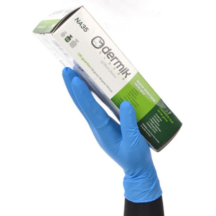 GUANTE NA35 DERMIK – Gant en nitrile sans poudre, haute dextérité