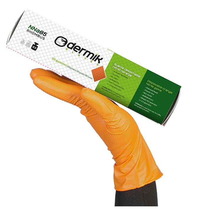 GUANTE NNa85 DERMIK – Guanto nitrile resistente, finitura diamante