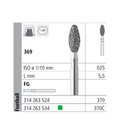 INTENSIV FG 370/6 369-025 – Fresa diamante grano medio 6u.
