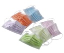 FM07 MASCARILLAS RECTANG. ROSA – Mascarillas quirúrgicas de 3 capas Euronda Monoart 50u.