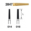 FRESA KOMET FG 2847 S2000 – Fresa diamante cónica con hombro
