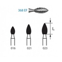 FRESA KOMET FG 368EF – Fresa de diamante oval, grano extrafino