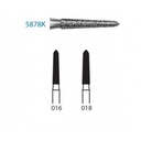 KOMET FG 5878K – Fresa diamante torpedo grano S.G. 5u