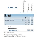 FRESA KOMET K210L16 CA CERADRILL – Fresa piloto para implantes